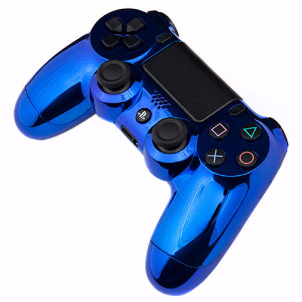 PlayStation DualShock 4 Custom Controller - Chrome Blue ...