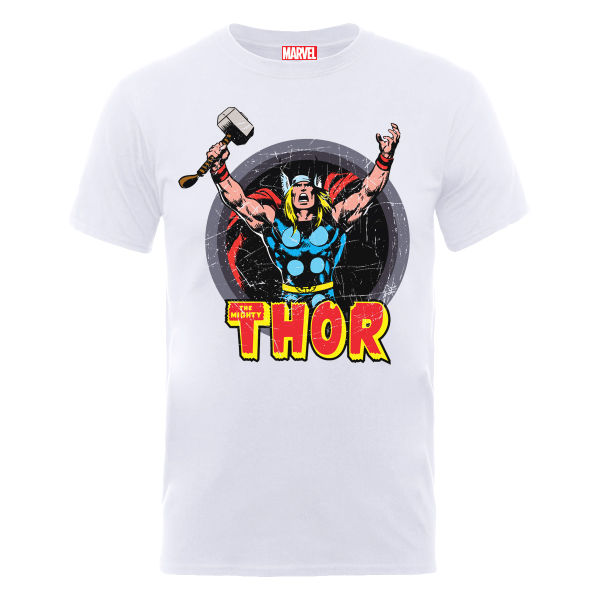 Marvel Thor Arms Men's T-Shirt - White Merchandise | Zavvi.com
