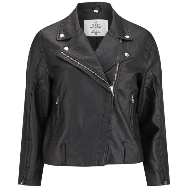 Monday Women S Wish Jacket Black Pu Womens Clothing Thehut Com Monday Women S Wish Jacket Black Pu Image 1