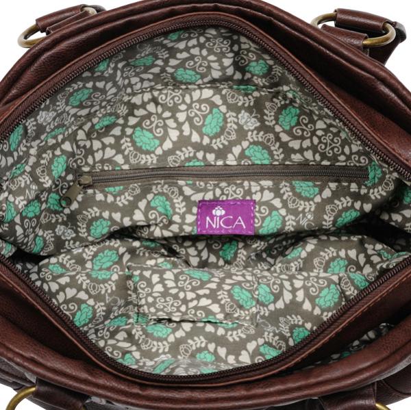 Nica Nemo Bowling Bag Chocolate Nica Nemo Bowling Bag Chocolate Image 4