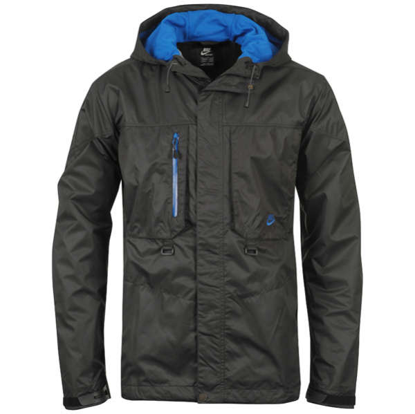 Nike Men's Clima Fit Trigger Hooded Jacket - Black/Blue Sports ...