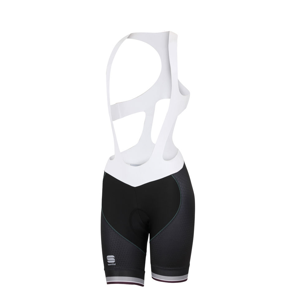 Sportful BodyFit Pro Women's Bib Shorts - Black/Blue/Red | ProBikeKit.com