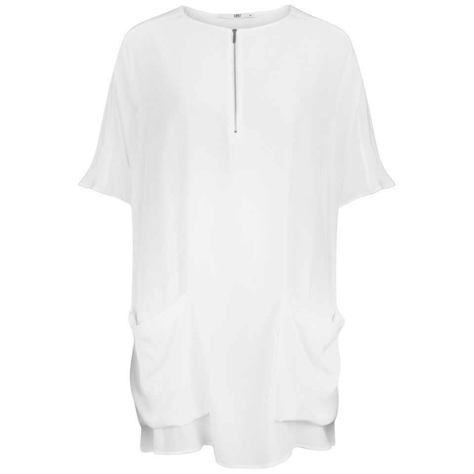 D.EFECT Women's Bess Tunic - White - Free UK Delivery over £50