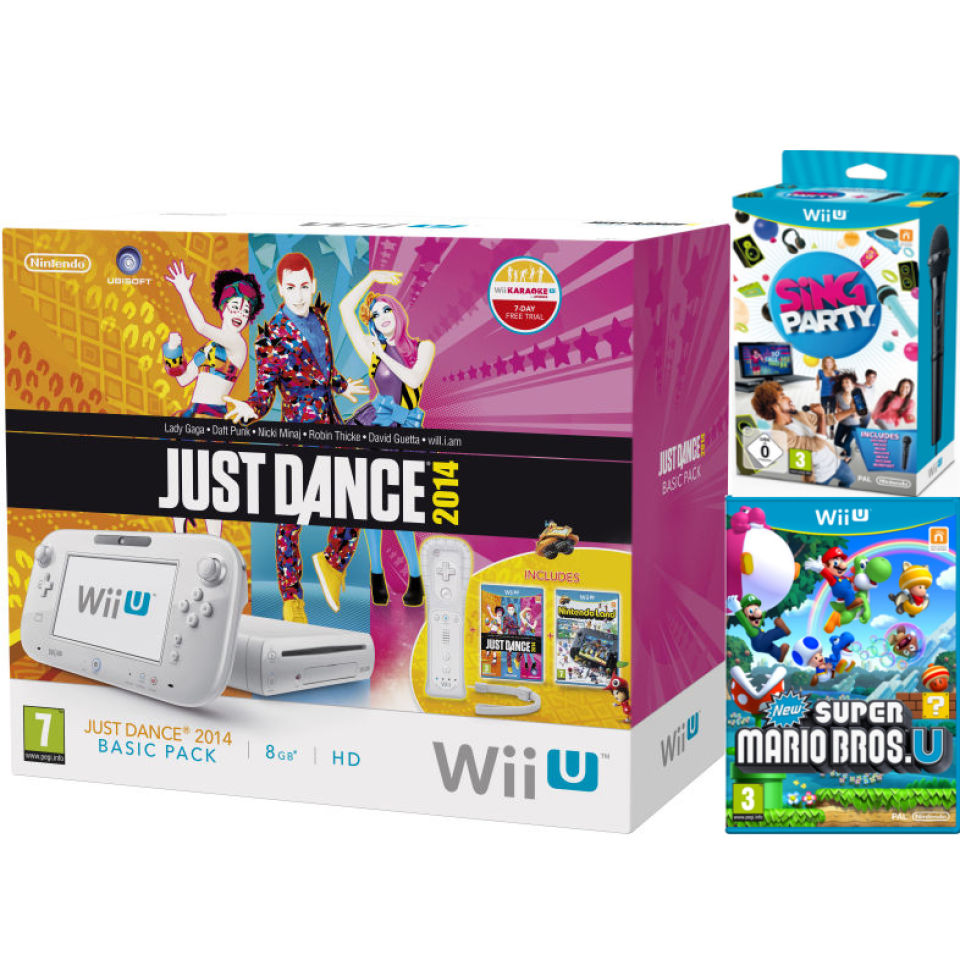 Nintendo Wii U Just Dance 2014 and Nintendo Land Bundle Includes New