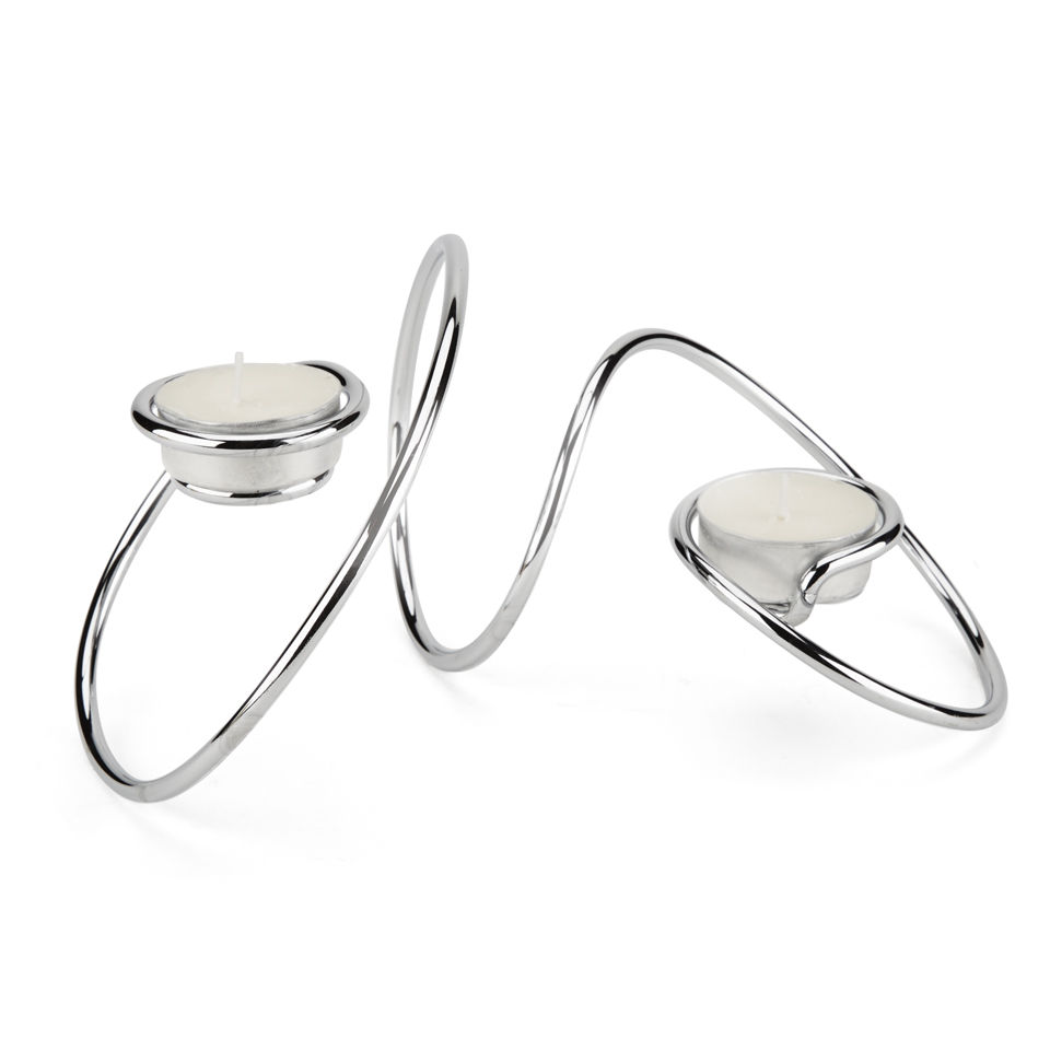 Black+Blum TLoop Candle Holder Chrome IWOOT