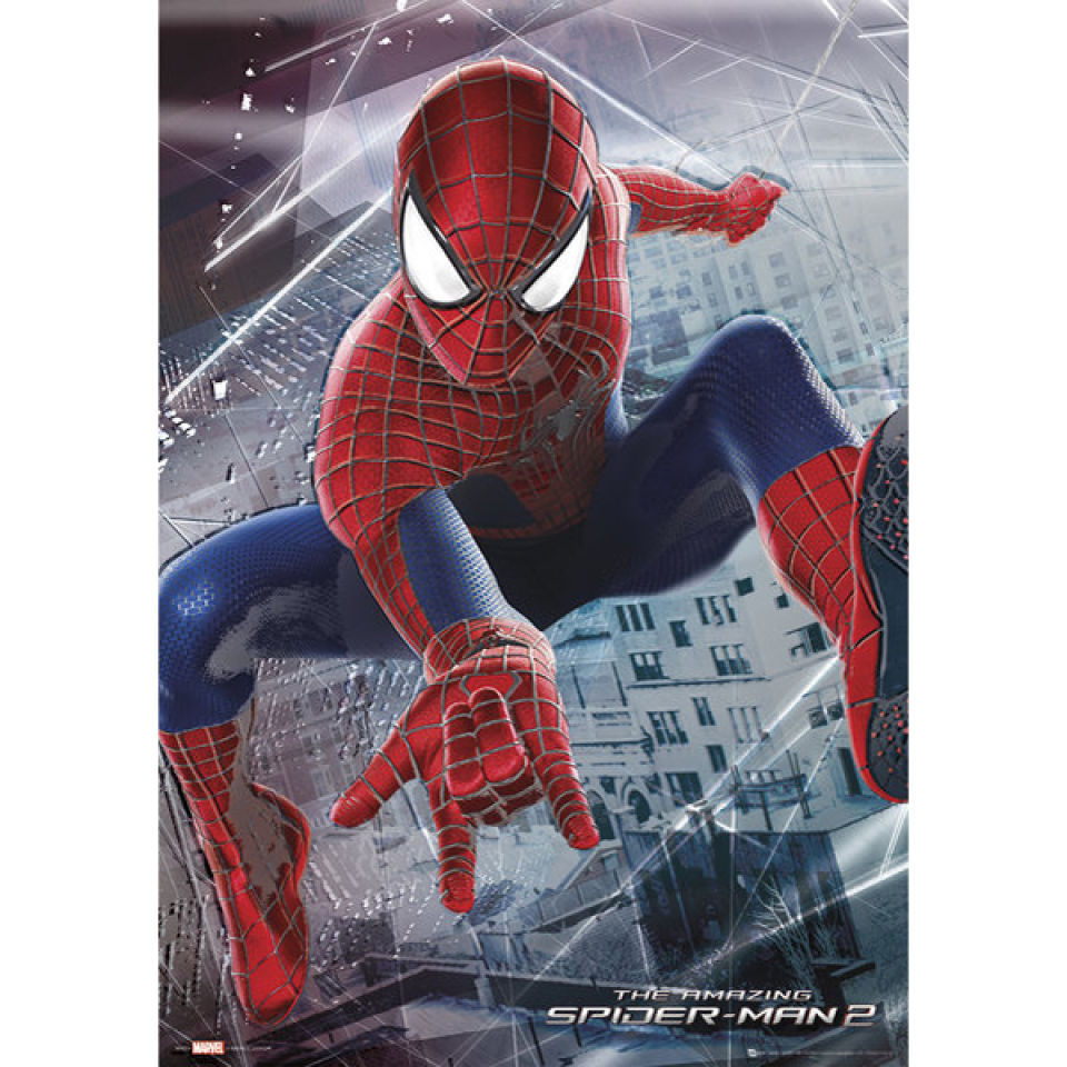 Metallic Poster 47x67 cm The Amazing Spiderman 2 Webslinger