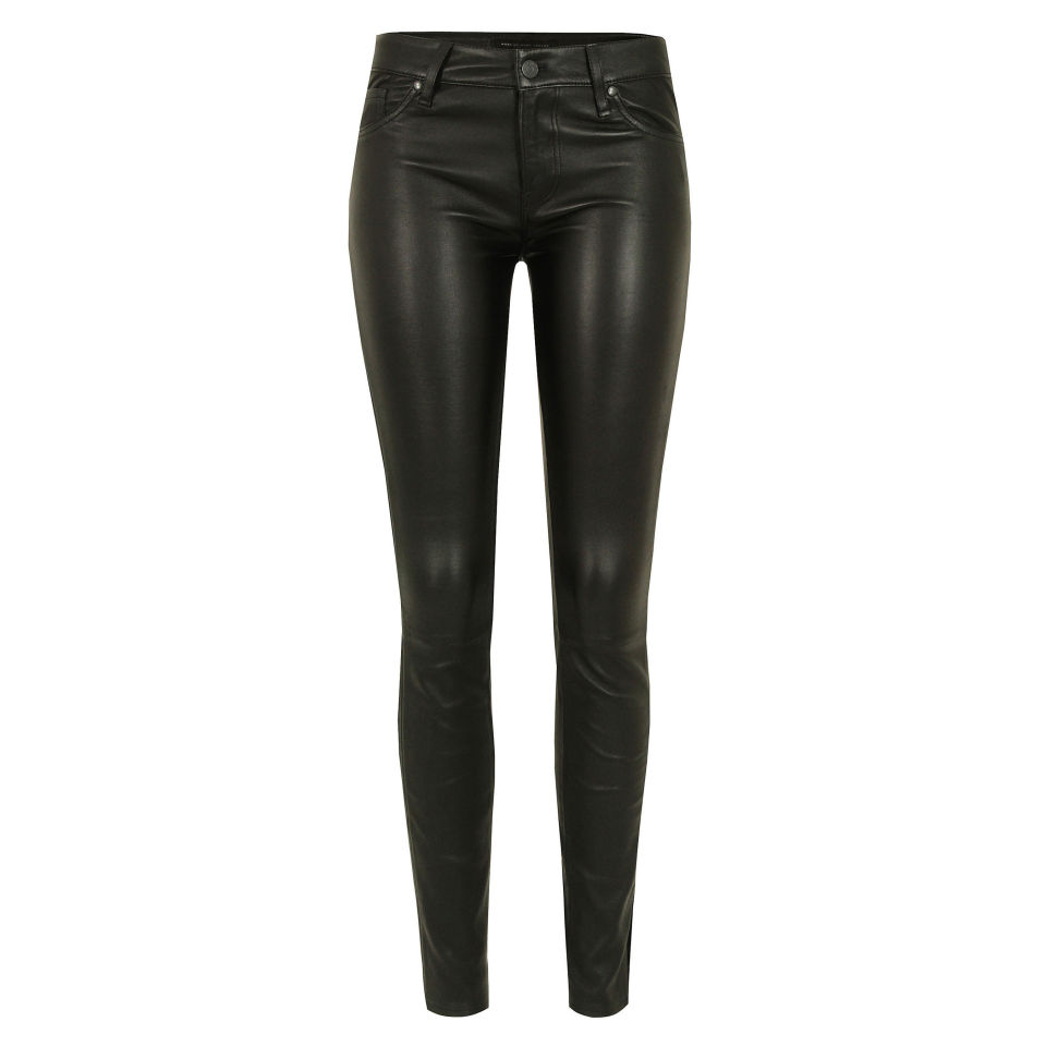 Marc by Marc Jacobs Women's 919 Mirah Skinny Leather Pantss - Black ...