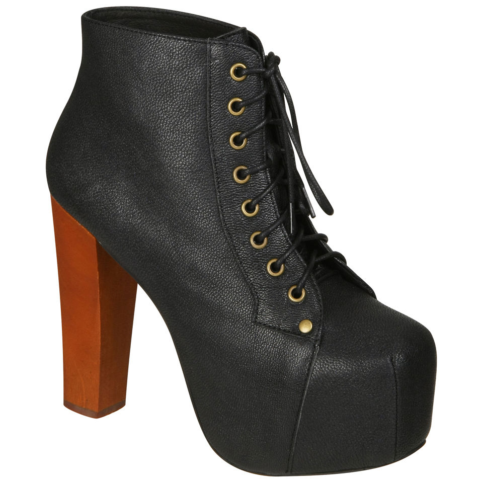 Jeffrey Campbell Women's Lita Shoes - Black Leather | FREE UK Delivery ...