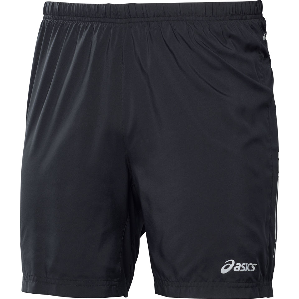 Asics Men's 2 in 1 Woven Performance 7 Inch Running Shorts Black