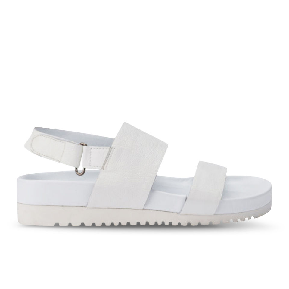 Senso Women's Iggy Leather Slide Sandals - White - Free UK Delivery ...