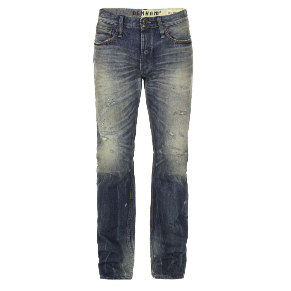 Denham Men's R7 Worn OSV Jeans - Light Wash - Free UK Delivery over £50