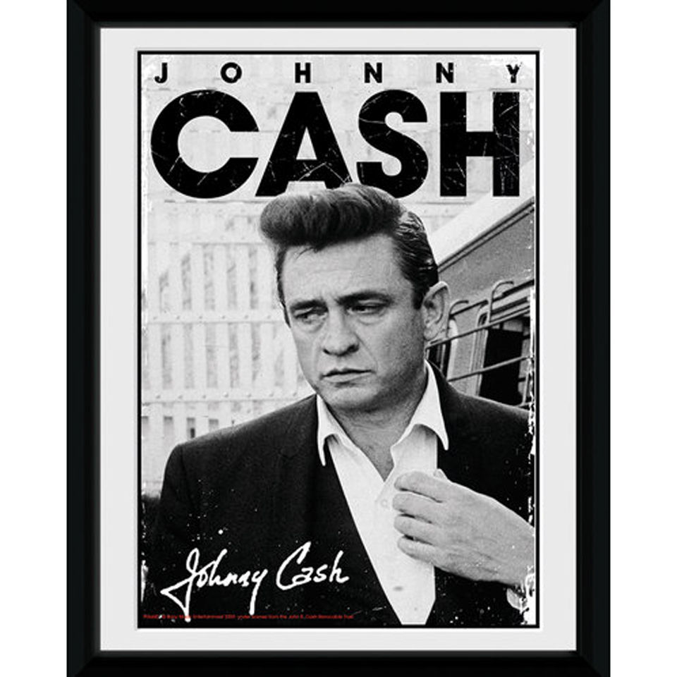 Johnny Cash Signature 8x6 Framed Photographic Merchandise Zavvi