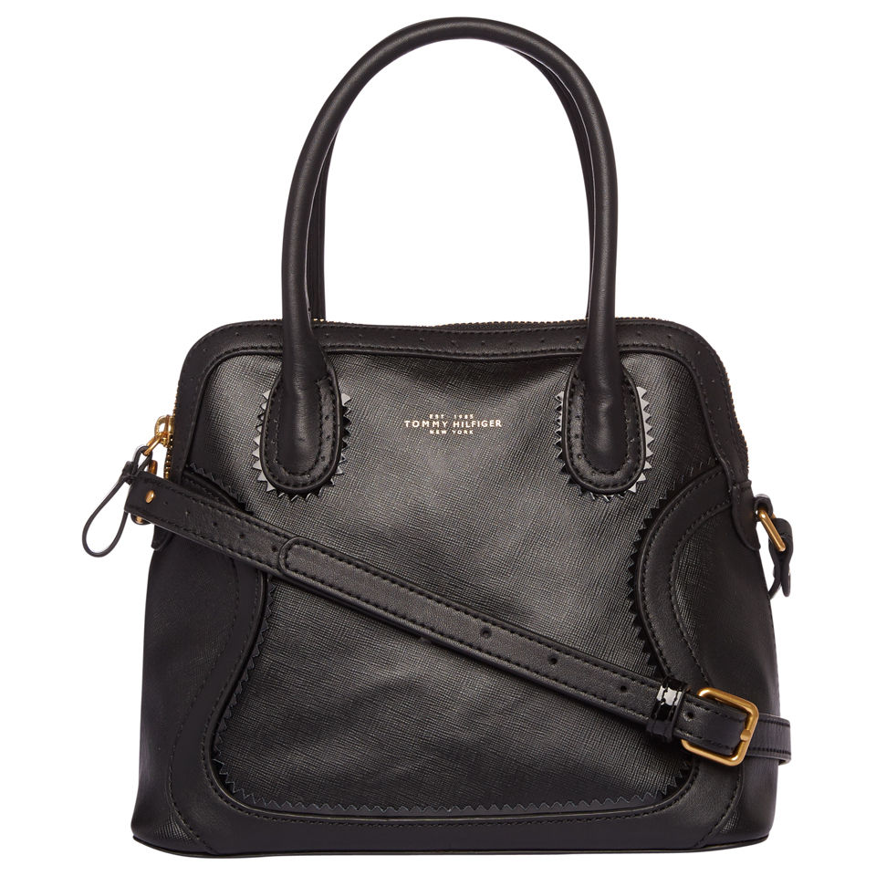 Tommy Hilfiger Women's Blaine Small Leather Duffle - Black