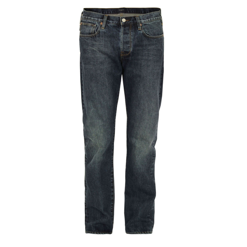 Paul Smith Jeans Men's 301M Selvedge Jeans - Medium Wash - Free UK ...
