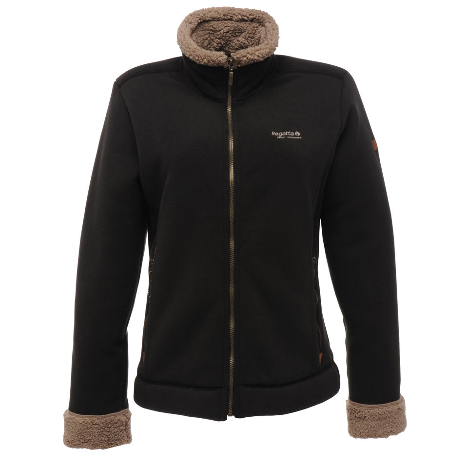 Regatta Women's Daisy Full Zip Heavy Fleece Jacket Black