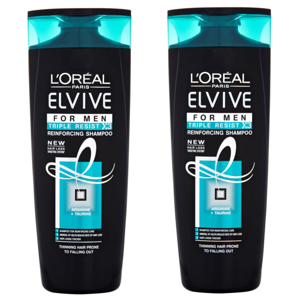 L'Oreal Paris Elvive Triple Resist For Men Shampoo Duo Buy Online Mankind