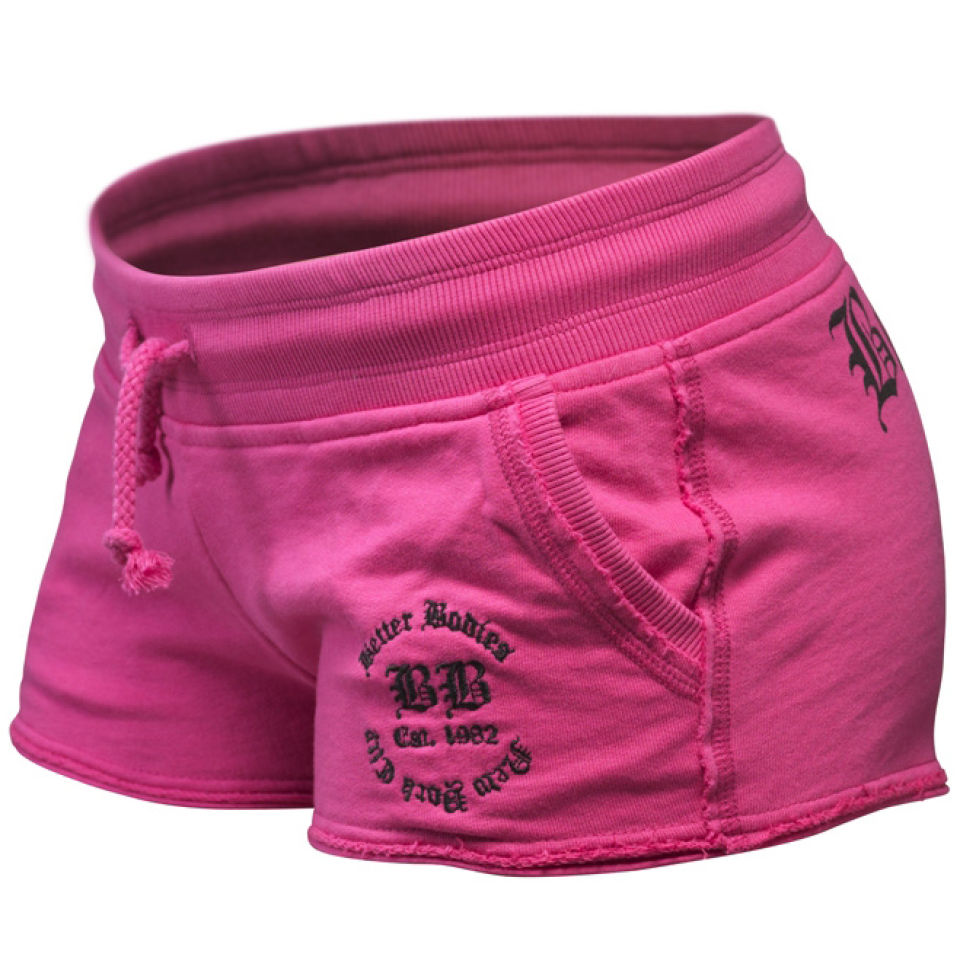 Hot pink sweat shorts clearance