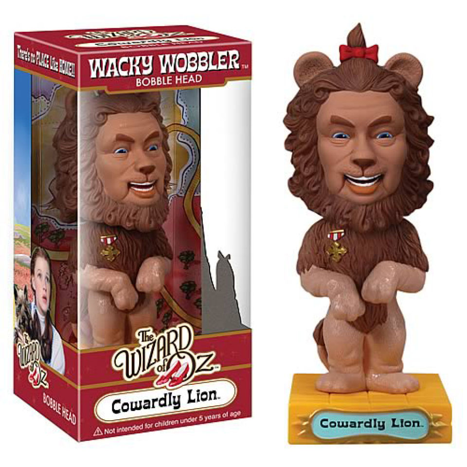 Wizard of Oz Cowardly Lion Bobblehead Merchandise Zavvi