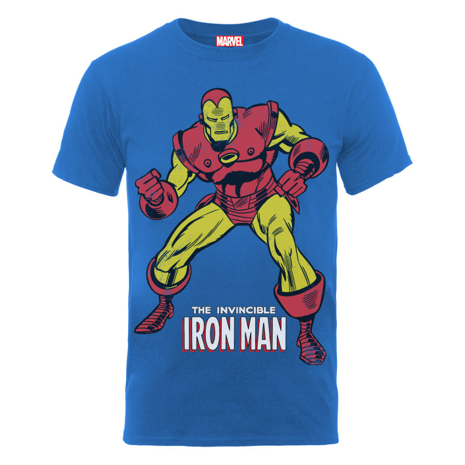 Marvel Iron Man Pose Men's T-Shirt - Blue Merchandise - Zavvi UK