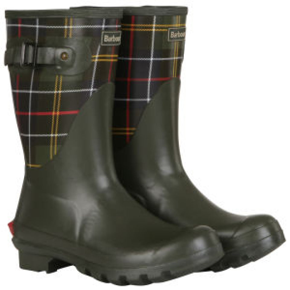 barbour tartan wellies