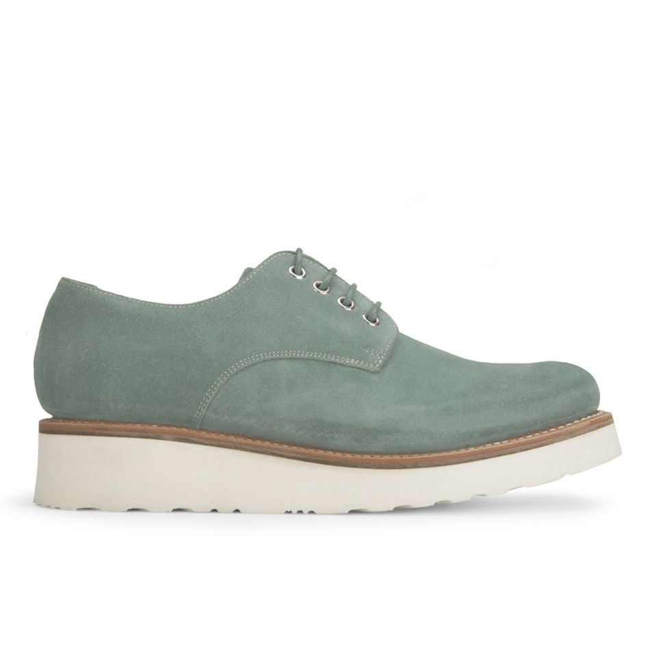 Grenson Women's Ivy Suede Brogues - Jade - Free UK Delivery Available