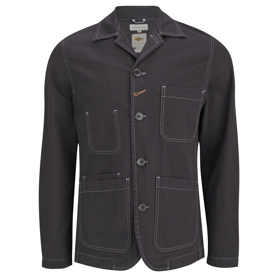 Universal Works Men's Bakers Jacket Navy Free UK Delivery over £50