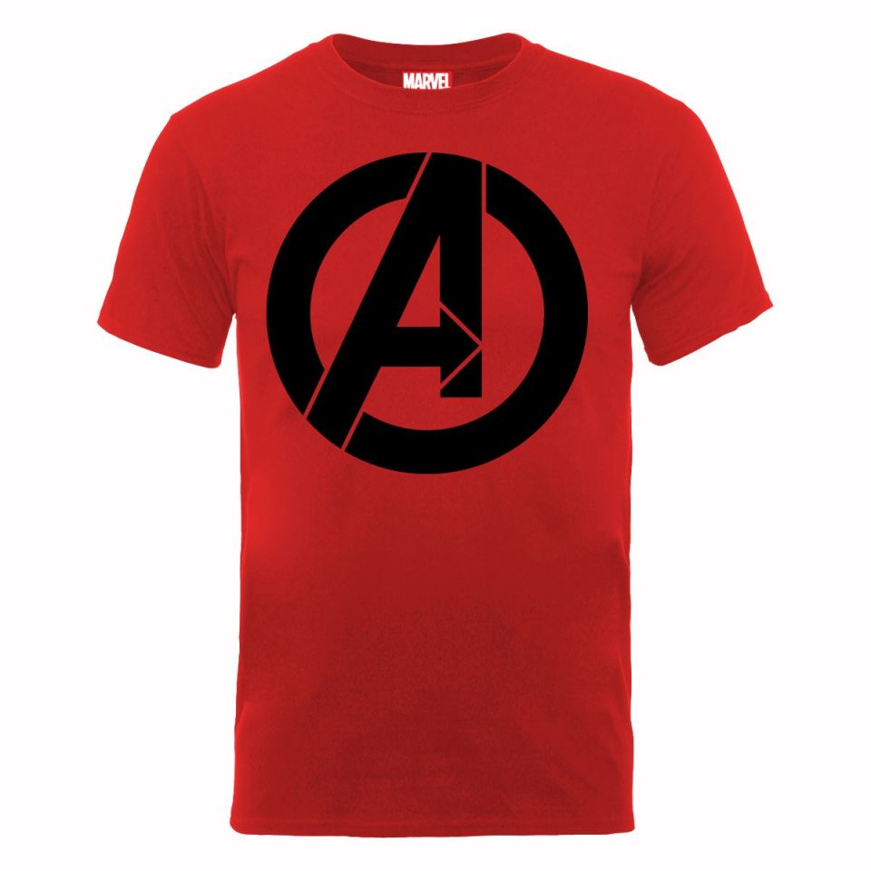 Marvel Avengers Assemble Simple Logo Men's T-Shirt - Red Merchandise ...