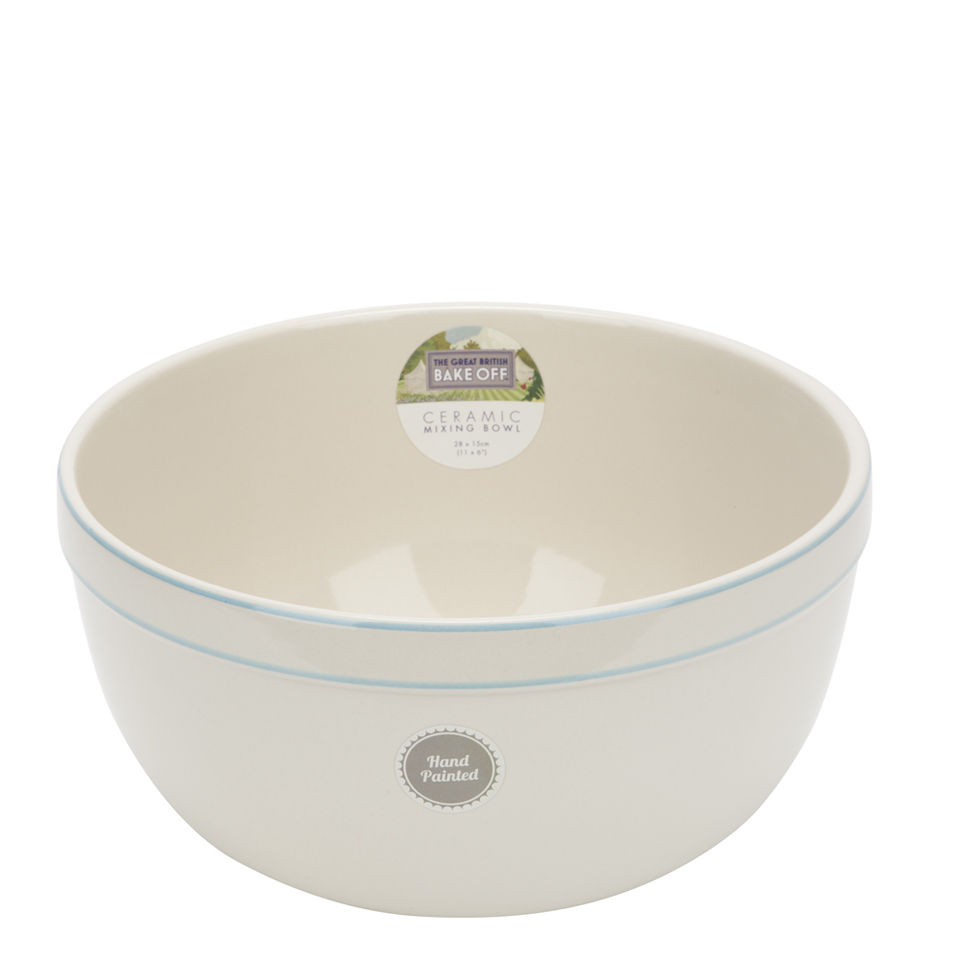 Great British Bake Off 28cm Mixing Bowl with Hand Painted Decal IWOOT