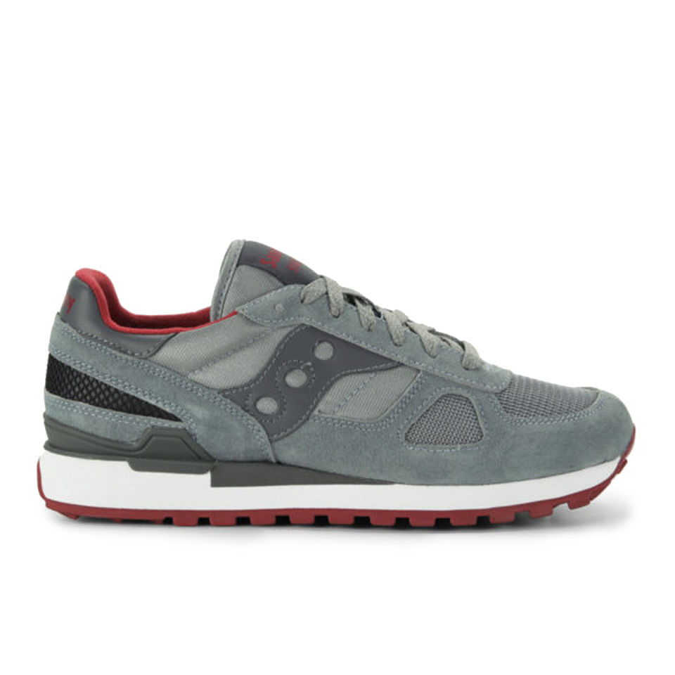 Saucony Men's Shadow Original Trainers - Grey/Red/White - Free UK Delivery Available