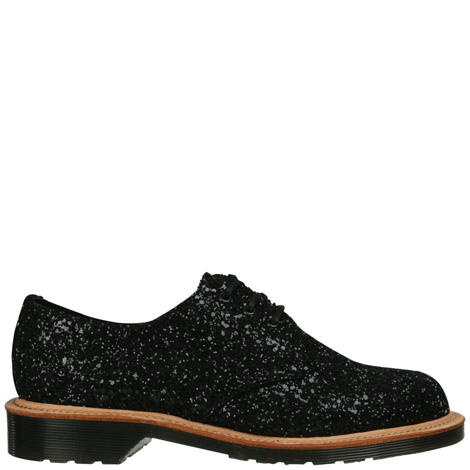 Dr. Martens Made in England Women's 1461 3-Eye Shoes - Black Glitter ...