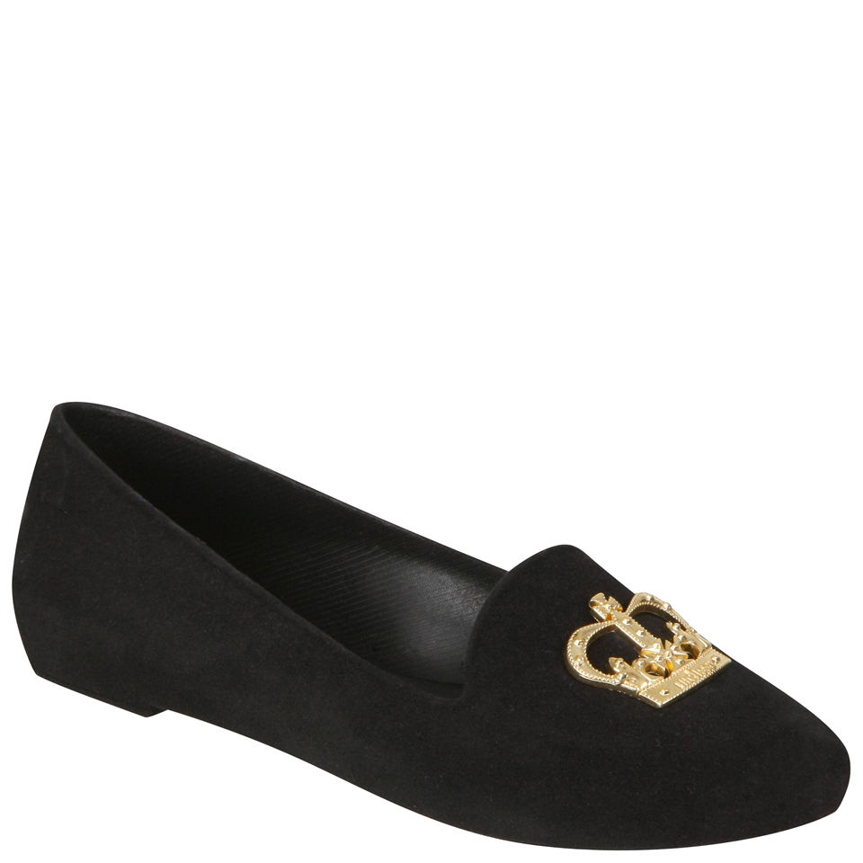 Melissa Women's Virtue Slipper Shoes - Black Flock | FREE UK Delivery ...