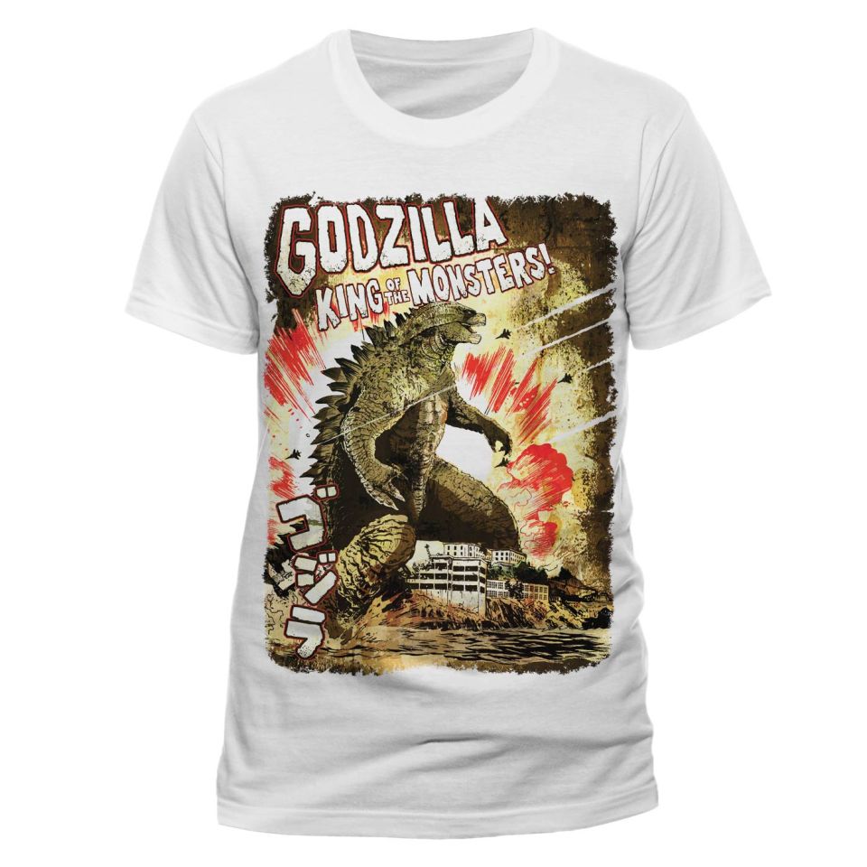 Godzilla Men's T-Shirt - Japanese Poster - IWOOT UK