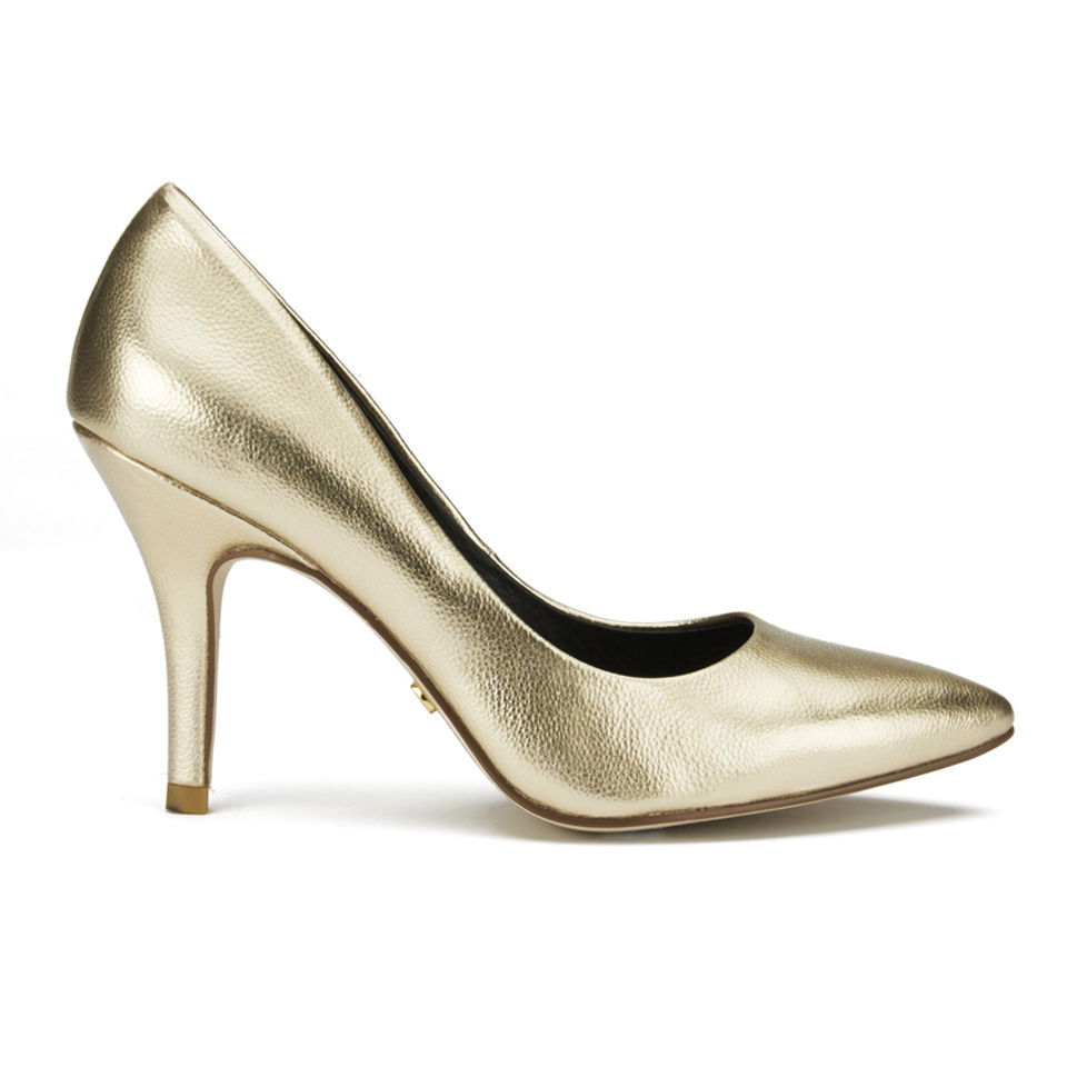Ravel Women's Mableton Metallic Court Shoes - Gold | FREE UK Delivery ...
