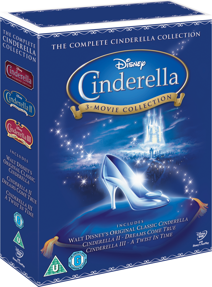 cinderella dvd ray blu disney box zavvi complete disc princess film walt opening