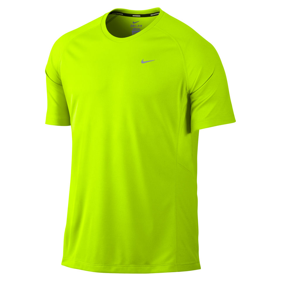 nike miler t shirt green