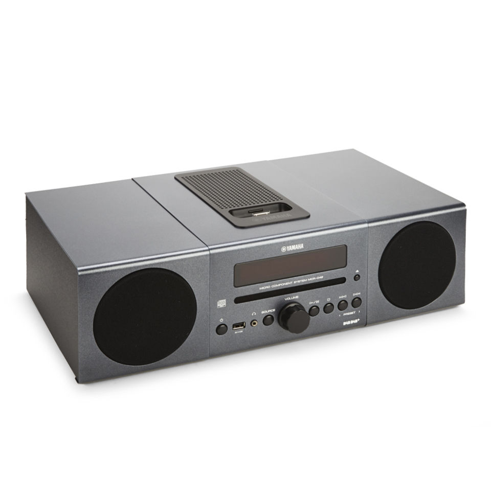 Yamaha MCR042 Audio Docking System (DAB+, CD) Dark Grey Electronics