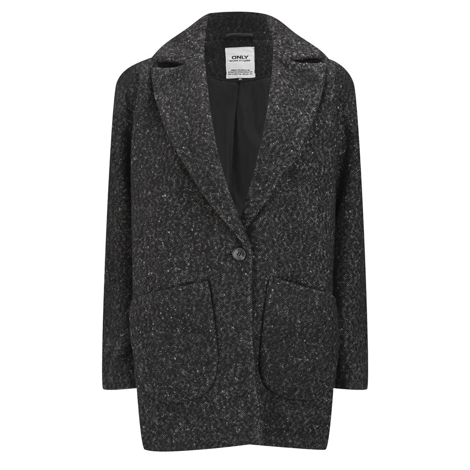 ONLY Women's Picadelly Wool Box Coat - Boucle Womens Clothing | TheHut.com
