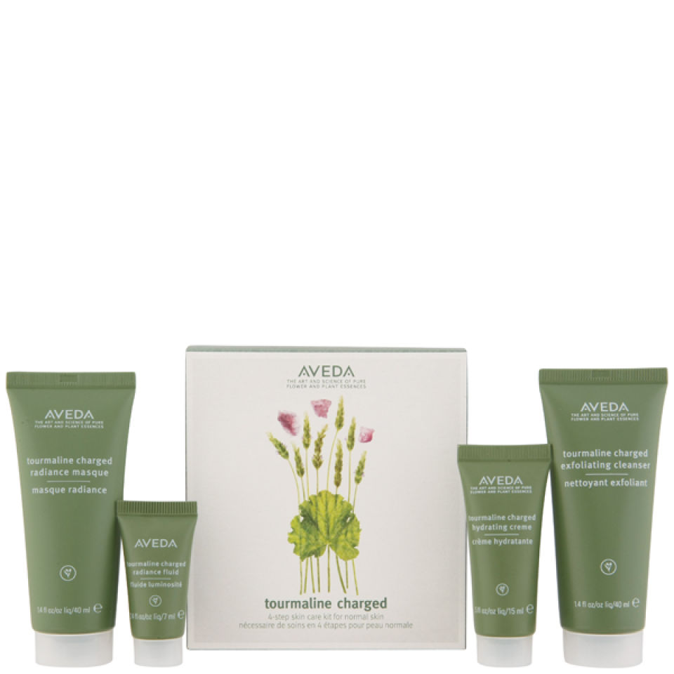 AVEDA TOURMALINE CHARGED SKINCARE STARTER KIT (4 PRODUCTS) Free