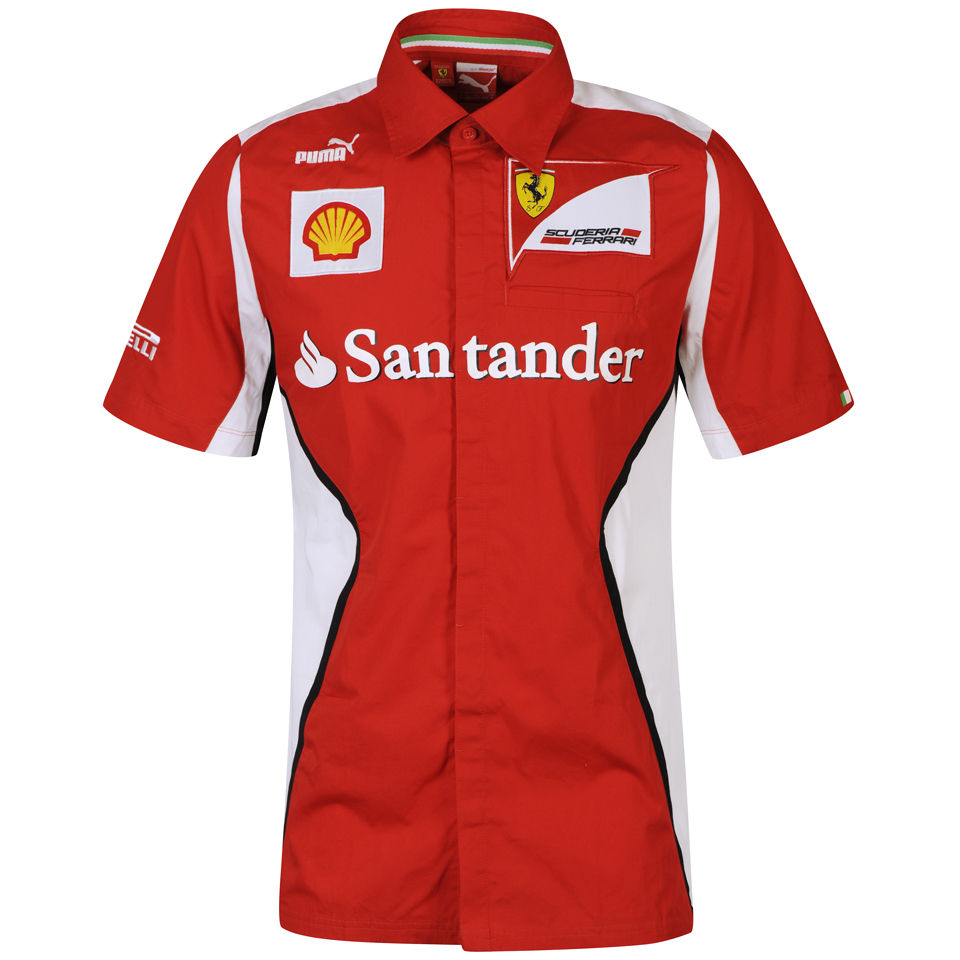 Puma Men's Ferrari Team Shirt - Rosso Corsa Mens Clothing | TheHut.com