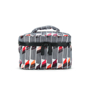 Lulu Guinness Women's Lipstick Print Vanity Case Cosmetic Bag - White/Black