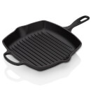 Le Creuset Signature Cast Iron Square Grillit - 26cm - Satin Black