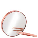 Tweezerman Rose Gold Mini Slant Tweezer and 10x Mirror Tweezerman Rose Gold Mini Slant Tweezer and 10x Mirror