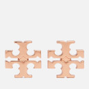 Tory Burch Women's Logo Stud Earrings - Rose Gold