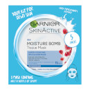 Garnier Moisture Bomb Pomegranate Hydrating Sheet Mask x 5 Garnier Moisture Bomb Pomegranate Hydrating Sheet Mask x 5