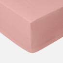 in homeware 200 Thread Count 100% Cotton Fitted Sheet - Light Pink