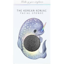 The Konjac Sponge Company Mythical Narwhal Konjac Sponge Box and Hook - Bamboo Charcoal 30g The Konjac Sponge Company Mythical Narwhal Konjac Sponge Box and Hook - Bamboo Charcoal 30g