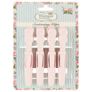 The Vintage Cosmetic Company 4 Piece Sectioning Clips - Soft Touch Pink The Vintage Cosmetic Company 4 Piece Sectioning Clips - Soft Touch Pink