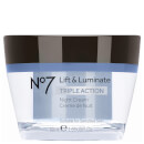 Boots No.7 Lift and Luminate Triple Action Night Cream 1.69oz Boots No.7 Lift and Luminate Triple Action Night Cream 1.69oz
