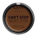 NYX Professional Makeup Can't Stop Won't Stop Powder Foundation Walnut 10.7g NYX Professional Makeup Can't Stop Won't Stop Powder Foundation Walnut 10.7g