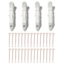 T3 Clip Kit with 4 Alligator Clips and 30 Rose Gold Bobby Pins T3 Clip Kit with 4 Alligator Clips and 30 Rose Gold Bobby Pins
